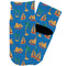 Boats & Palm Trees Toddler Ankle Socks - Single Pair - Front and Back