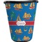 Boats & Palm Trees Waste Basket - Single Sided (Black) (Personalized)