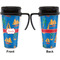 Boats & Palm Trees Travel Mug with Black Handle - Approval