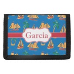 Boats & Palm Trees Trifold Wallet (Personalized)