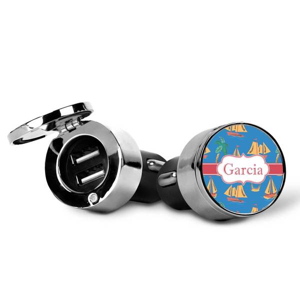 Boats & Palm Trees USB Car Charger