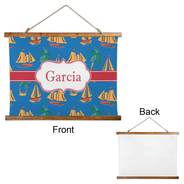 Boats & Palm Trees Wall Hanging Tapestry - Landscape - APPROVAL