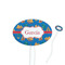 Boats & Palm Trees Oval Plastic Stir Sticks (Personalized)
