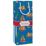 Boats & Palm Trees Wine Gift Bags (Personalized)