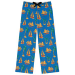 Boats & Palm Trees Womens Pajama Pants - M