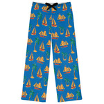 Boats & Palm Trees Womens Pajama Pants - S