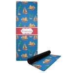 Boats & Palm Trees Yoga Mat (Personalized)