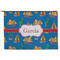 Boats & Palm Trees Zipper Pouch Large (Front)