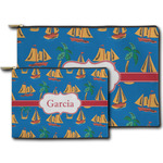 Boats & Palm Trees Zipper Pouch (Personalized)