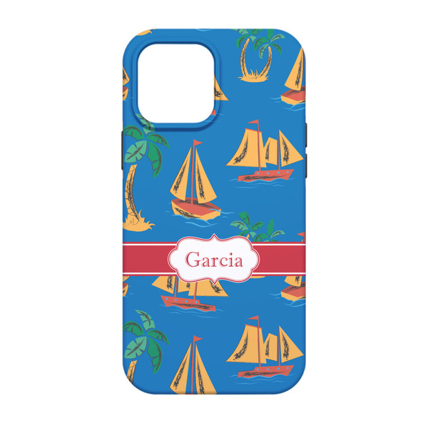 Boats & Palm Trees iPhone 13 Pro Tough Case - Back