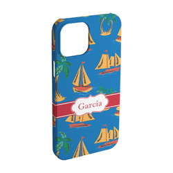 Boats & Palm Trees iPhone Case - Plastic - iPhone 15 (Personalized)
