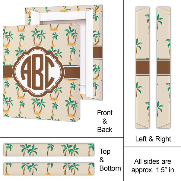 Palm Trees 11x14 - Canvas Print - Approval