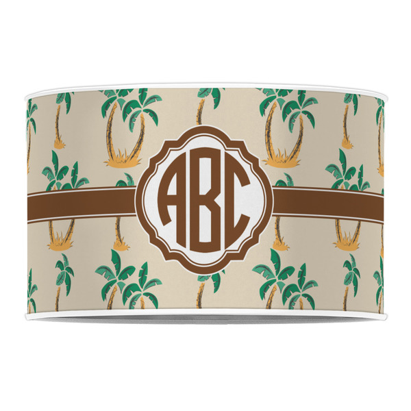 Palm Trees 12" Drum Lampshade - FRONT (Poly Film)