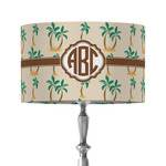 Palm Trees 12" Drum Lamp Shade - Fabric (Personalized)