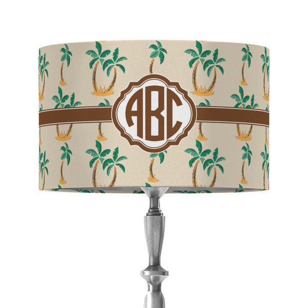 Custom Palm Trees 12" Drum Lamp Shade - Fabric (Personalized)