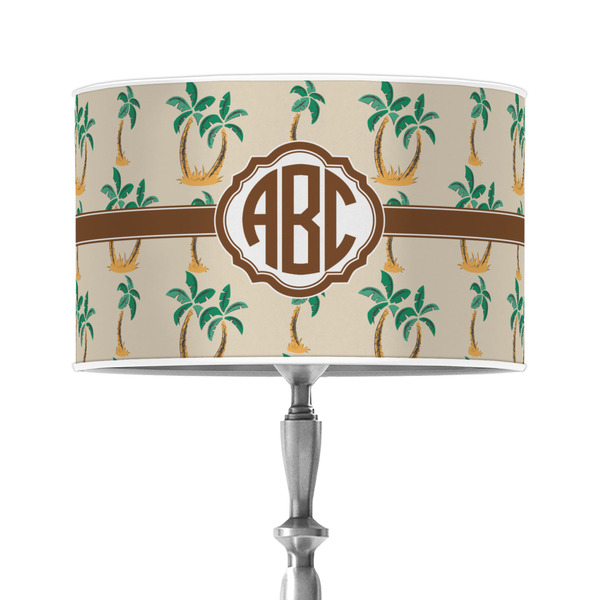 Custom Palm Trees 12" Drum Lamp Shade - Poly-film (Personalized)