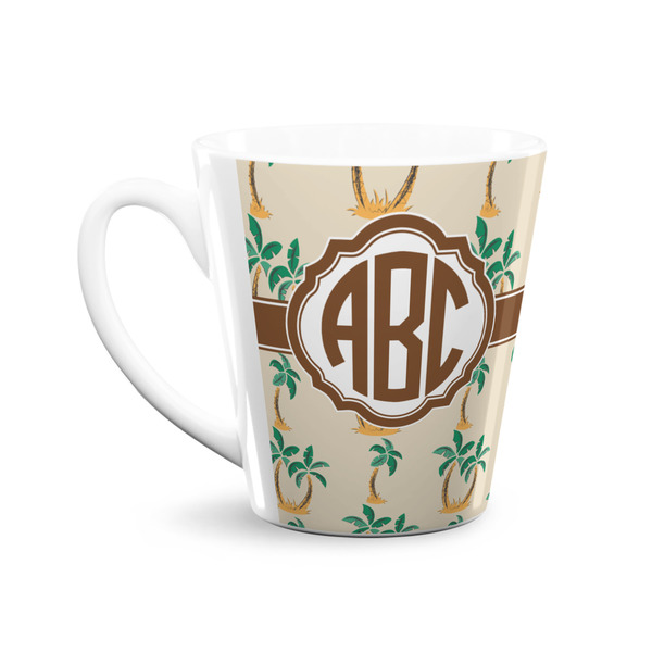 Palm Trees 12 Oz Latte Mug - Front