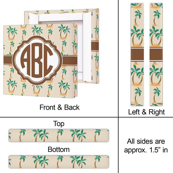 Palm Trees 12x12 - Canvas Print - Approval