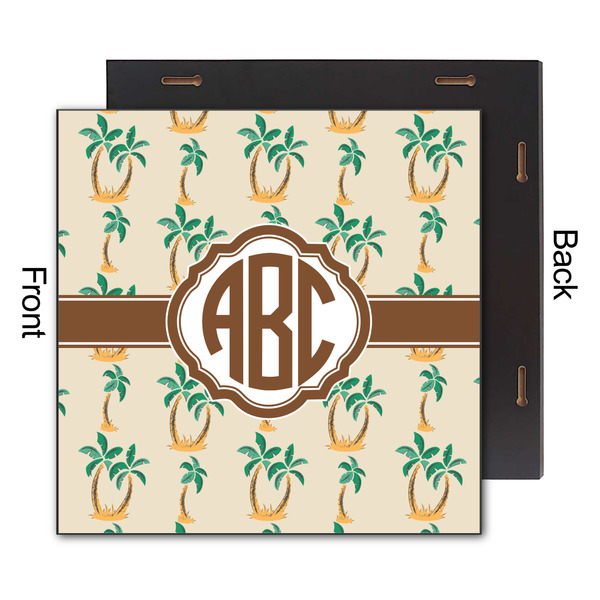 Palm Trees 12x12 Wood Print - Front & Back View