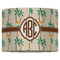 Palm Trees 16" Drum Lampshade - FRONT (Fabric)