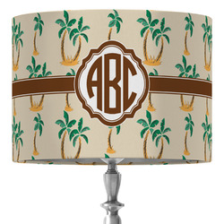 Palm Trees 16" Drum Lamp Shade - Fabric (Personalized)