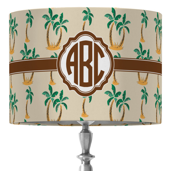 Custom Palm Trees 16" Drum Lamp Shade - Fabric (Personalized)