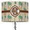Palm Trees 16" Drum Lampshade - ON STAND (Fabric)