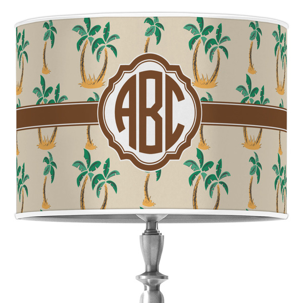 Custom Palm Trees 16" Drum Lamp Shade - Poly-film (Personalized)