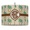 Palm Trees Drum Pendant Lamp (Personalized)