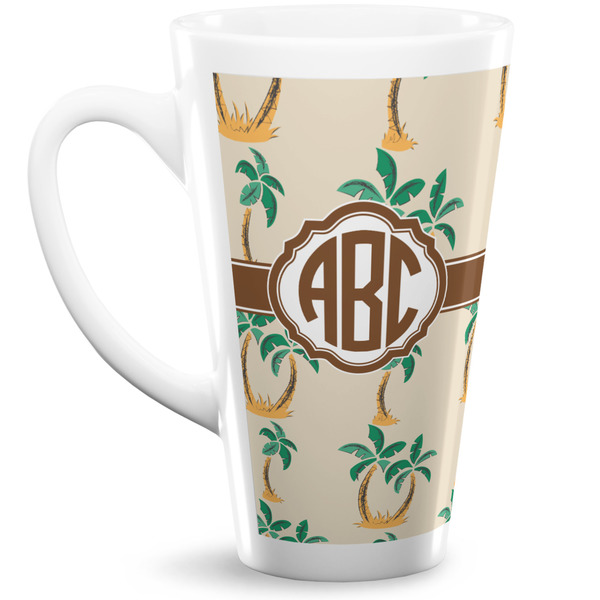 Custom Palm Trees Latte Mug (Personalized)
