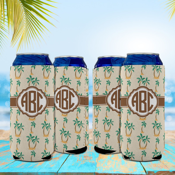 Palm Trees 16oz Can Sleeve - Set of 4 - LIFESTYLE