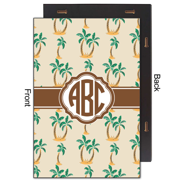 Palm Trees 20x30 Wood Print - Front & Back View