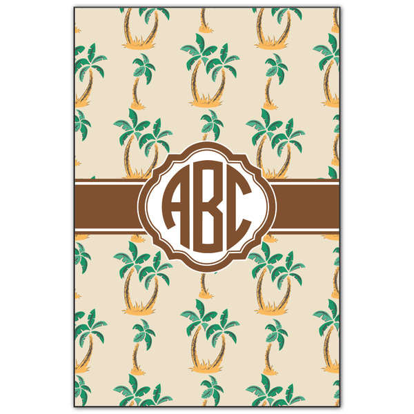 Custom Palm Trees Wood Print - 20x30 (Personalized)