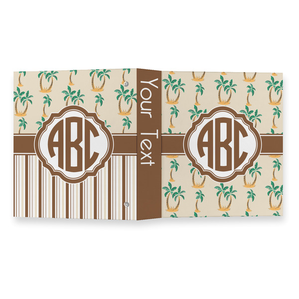 Palm Trees 3 Ring Binders - Full Wrap - 1" - OPEN OUTSIDE