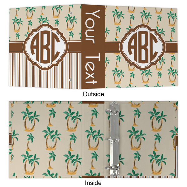 Palm Trees 3 Ring Binders - Full Wrap - 2" - APPROVAL