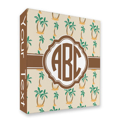 Palm Trees 3 Ring Binder - Full Wrap - 2" (Personalized)