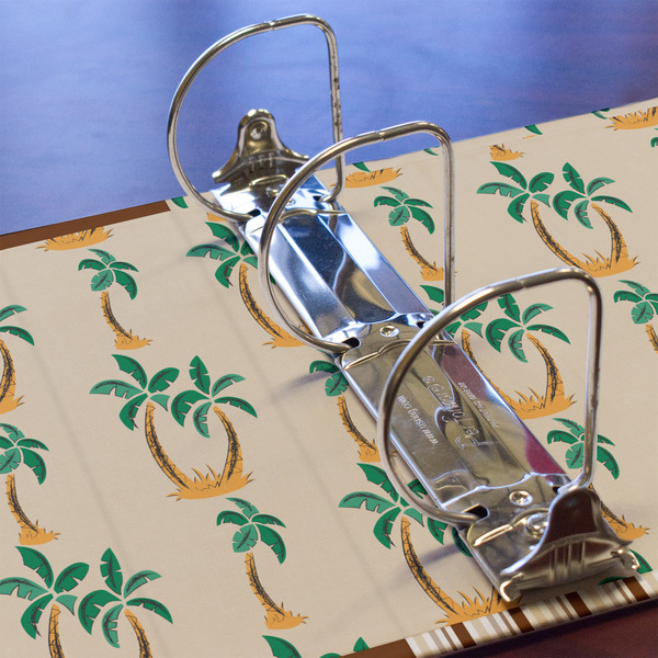 Palm Trees 3 Ring Binders - Full Wrap - 3" - DETAIL