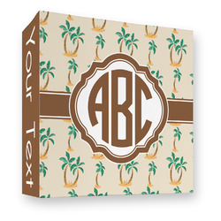 Palm Trees 3 Ring Binder - Full Wrap - 3" (Personalized)