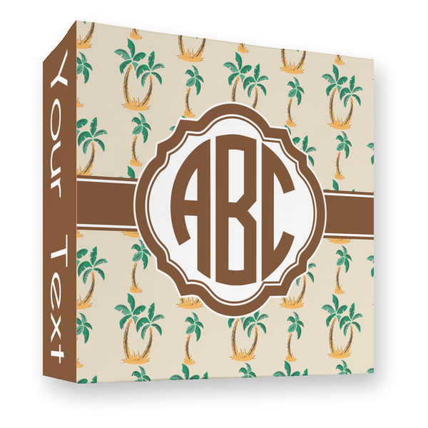 Custom Palm Trees 3 Ring Binder - Full Wrap - 3" (Personalized)