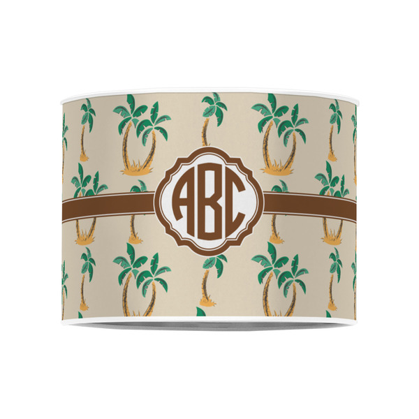 Palm Trees 8" Drum Lampshade - FRONT (Poly Film)