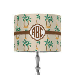 Palm Trees 8" Drum Lamp Shade - Fabric (Personalized)