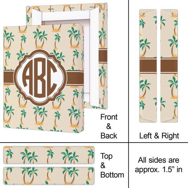 Palm Trees 8x10 - Canvas Print - Approval