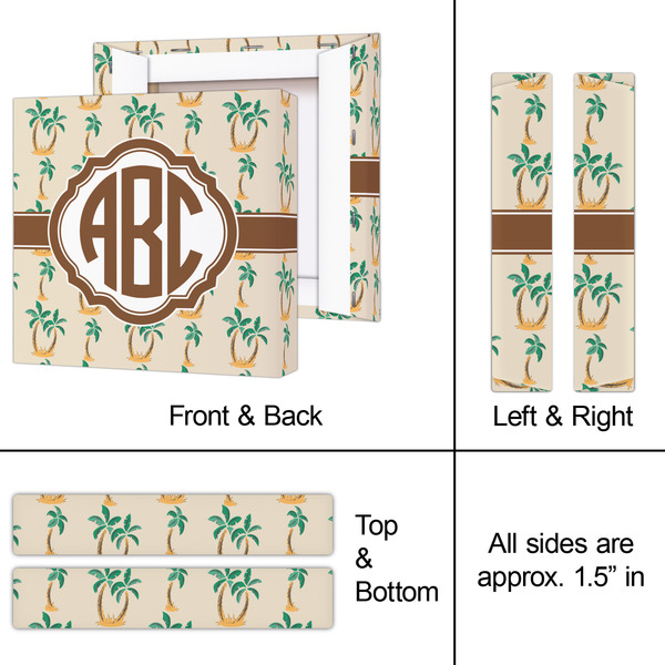 Palm Trees 8x8 - Canvas Print - Approval