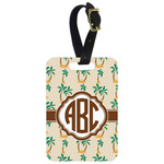Palm Trees Metal Luggage Tag w/ Monogram
