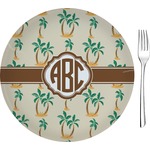 Palm Trees 8" Glass Appetizer / Dessert Plates - Single or Set (Personalized)