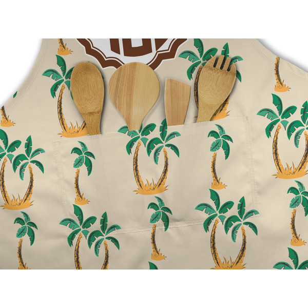 Palm Trees Apron - Pocket Detail with Props