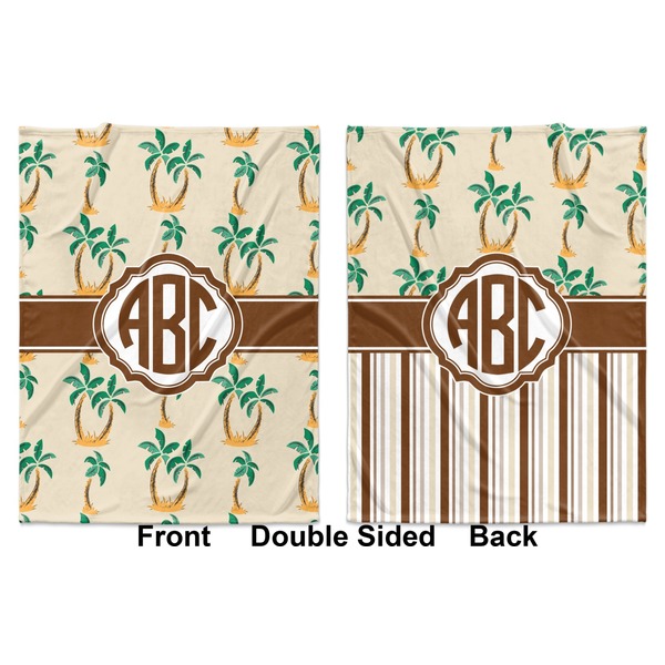 Palm Trees Baby Blanket (Double Sided - Printed Front and Back)