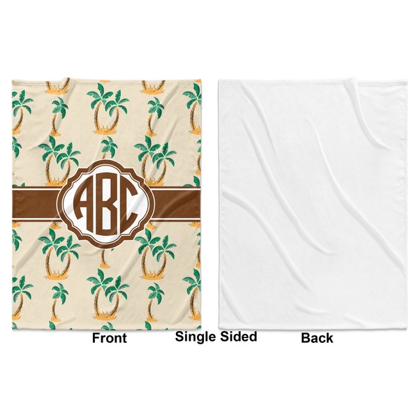 Palm Trees Baby Blanket (Single Side - Printed Front, White Back)