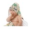 Palm Trees Baby Hooded Towel on Child