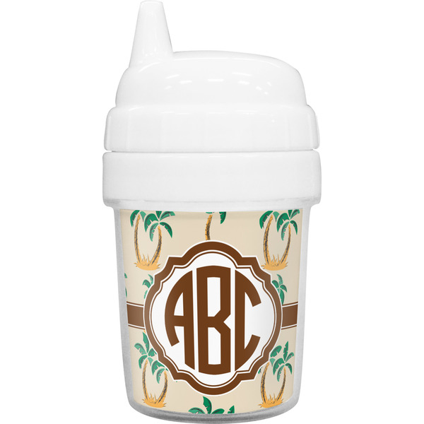 Custom Palm Trees Baby Sippy Cup (Personalized)